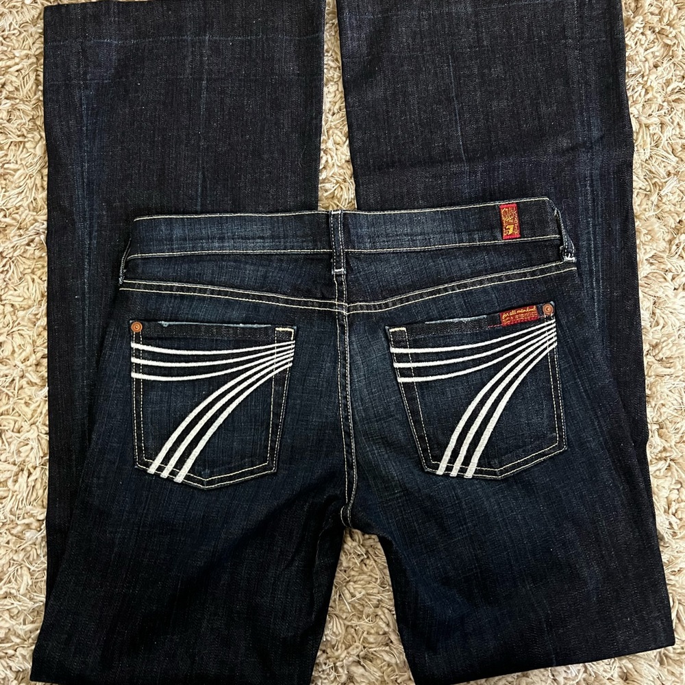 7 for all mankind boot cut dojo jeans.